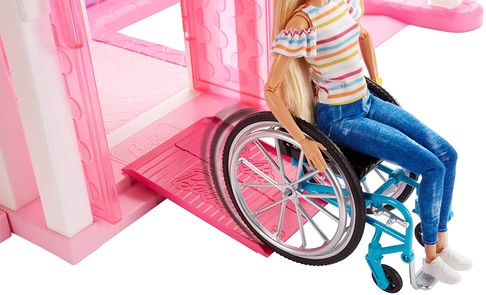 Кукла Барби в кресле-коляске Barbie Fashionistas Doll with Rolling Wheelchair GGL22 изображение 5