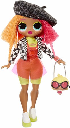 Кукла ЛОЛ Сюрприз Леди Неон L.O.L. Surprise! O.M.G. Neonlicious Fashion Doll  560579 изображение
