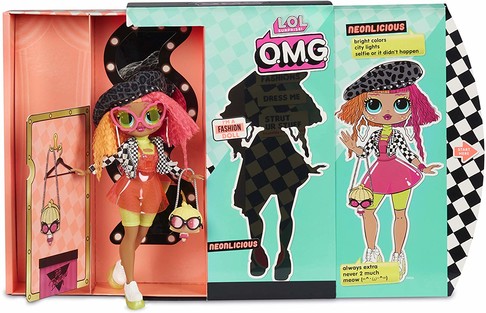 Кукла ЛОЛ Сюрприз Леди Неон L.O.L. Surprise! O.M.G. Neonlicious Fashion Doll  560579 изображение 9
