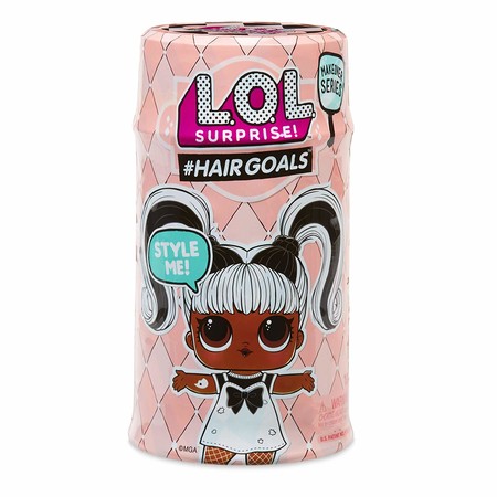 L.O.L. Surprise! S5 Кукла сюрприз в капсуле с настоящими волосами #Hairgoals Makeover Series with 15 Surprises