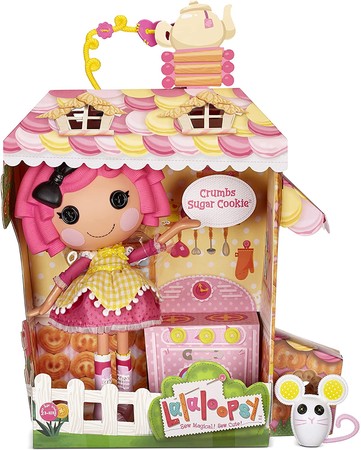 Кукла Лалапупси Сахарное печенье с мышкой Lalaloopsy Doll- Crumbs Sugar Cookie & Pet Mouse изображение 3