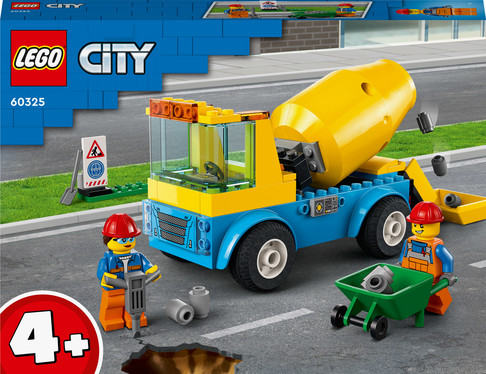 Конструктор Лего Грузовик-бетономешалка LEGO City (85 дет) изображение 