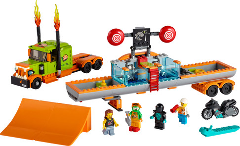 Конструктор Лего Грузовик для шоу каскадеров (420 дет) Lego City Stuntz 60294 изображение 1