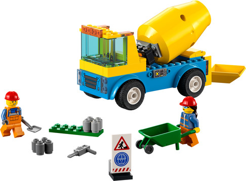Конструктор Лего Грузовик-бетономешалка LEGO City (85 дет) изображение 1