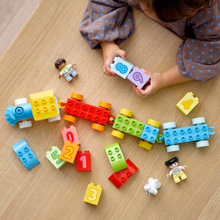 Конструктор Лего Поезд с цифрами - учимся считать (23 дет) Lego Duplo 10954 изображение 5
