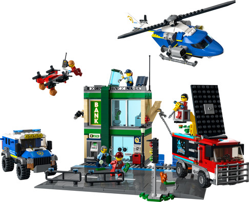 Конструктор Лего Погоня полиции в банке Lego City (915 дет) изображение 1