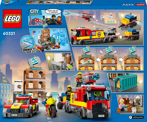 Конструктор Лего Пожарная бригада Lego City (766 дет) изображение 2