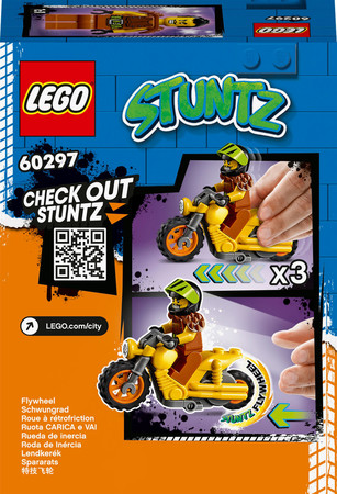 Конструктор Лего Разрушительный каскадерский мотоцикл (12 дет) Lego City Stuntz 60297 изображение 2