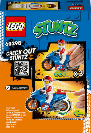 Конструктор Лего Реактивный трюковый мотоцикл (14 дет) Lego City Stuntz 60298 изображение 2