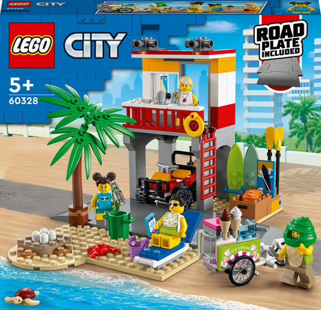 Конструктор Лего Спасательный пост на пляже Lego City (211 дет) изображение 