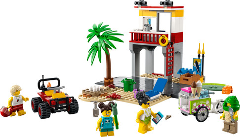 Конструктор Лего Спасательный пост на пляже Lego City (211 дет) изображение 1