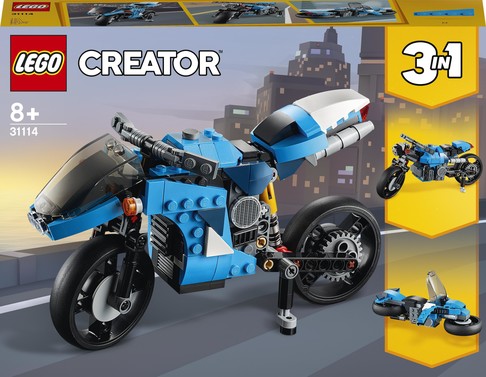 Конструктор Лего Супермотоцикл (236 дет) Lego Creator 31114 изображение 