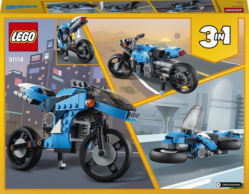 Конструктор Лего Супермотоцикл (236 дет) Lego Creator 31114 изображение 5