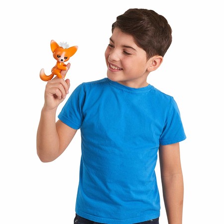 Интерактивная лиса Мики Фингерлингс оранжевая WowWee Fingerlings - Interactive Baby Fox - Mikey 3571 изображение 4