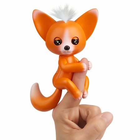 Интерактивная лиса Мики Фингерлингс оранжевая WowWee Fingerlings - Interactive Baby Fox - Mikey