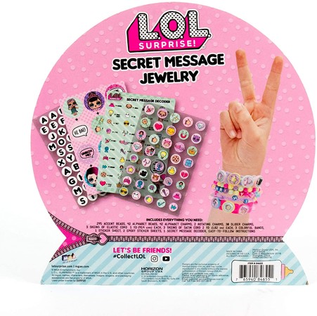 Творческий набор ЛОЛ Сюрприз Бусины L. O. L. Surprise! Secret Message Jewelry изображение 4