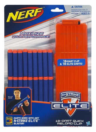 Универсальный магазин для бластера Нерф на 18 патронов Nerf N-Strike Elite Series 18-Dart Quick Reload Clip A0356