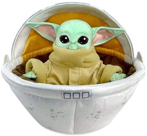 Мягкая игрушка Малыш Йода Мандалорианец в плавающей колыбели Star Wars: The Mandalorian Disney изображение 