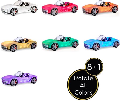 Машина для куклы Рейнбоу Хай Разноцветное сияние Rainbow High Color Change Car изображение 1