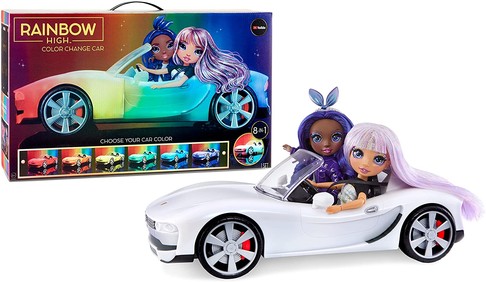 Машина для куклы Рейнбоу Хай Разноцветное сияние Rainbow High Color Change Car изображение 
