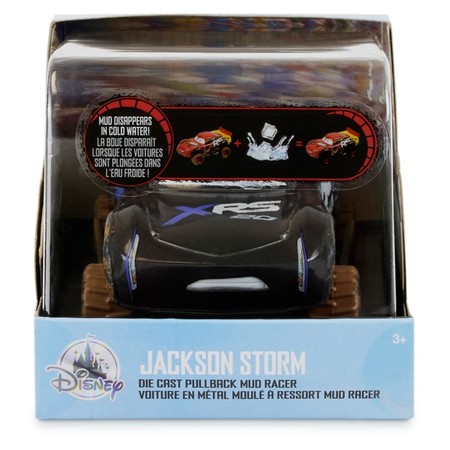 Машинка Джексон Шторм Тачки Jackson Storm Die Cast Pullback Mud Racer изображение 4