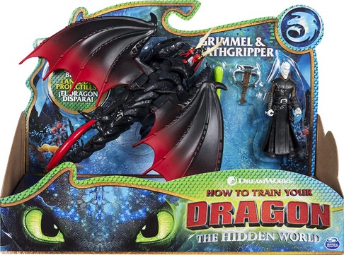 Набор Как приручить дракона 3 Мертвая хватка и всадник Гриммель Dreamworks Dragons