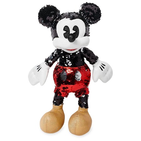 Мягкая игрушка Микки Маус с пайетками 38 см Mickey Mouse Reversible Sequin изображение 1