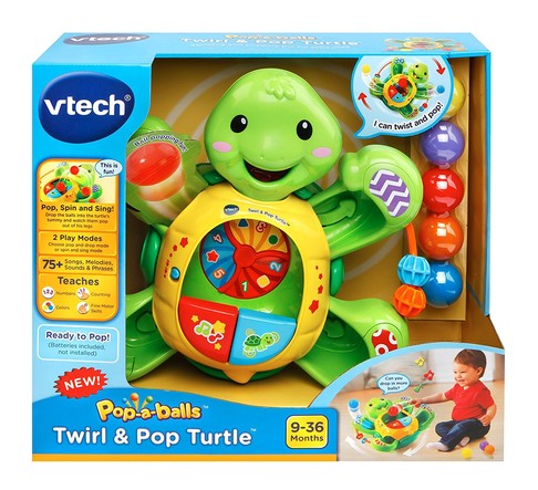 Музыкальная черепаха с шариками twirl and pop turtle Vtech