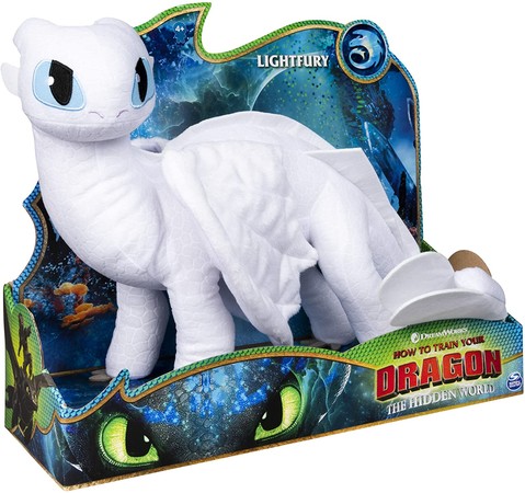 Мягкая игрушка дракон Дневная Фурия Как Приручить Дракона 3 Dragons Lightfury