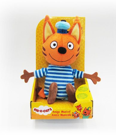 Мягкая игрушка Коржик Три кота со звуковыми эффектами 20 см изображение 