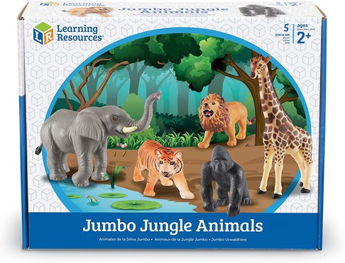 Набор больших фигурок "Дикие джунгли" Learning Resources 5 шт LER 0693 изображение 1