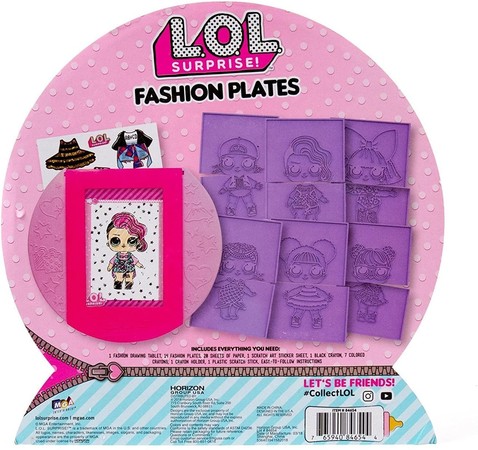 Набор для рисования Лол Сюрприз Модные пластинки L.O.L. Surprise! Fashion Plates by Horizon Group USA изображение 4
