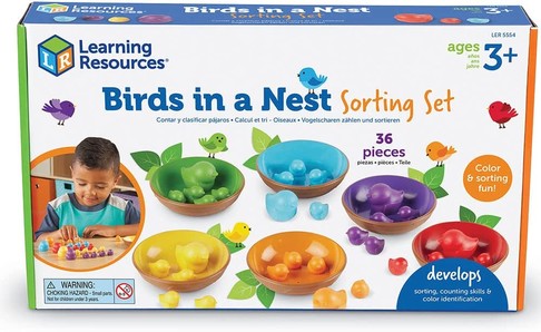 Набор для сортировки Птички в гнездах Learning Resources Birds in a Nest изображение 3