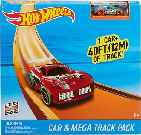 Набор дополнительных элементов для трека Хот Вилс Hot Wheels Car & Mega Track Pack изображение 5