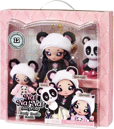 Игровой набор из 2 кукол семья Панды На На На Na! Na! Na! Panda Family изображение 3