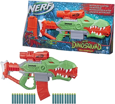 Бластер Нерф Рекс Рэмпейдж NERF DinoSquad Rex-Rampage изображение 4