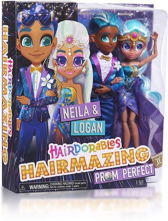 Набор кукол Хердораблс Нейла и Логан на выпускном вечере Hairdorables изображение 2