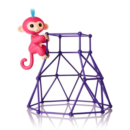 Интерактивная ручная Обезьянка Эйми на игровой площадке Фингерлингс/Fingerlings - Jungle Gym Playset Interactive Baby Monkey Aimee 