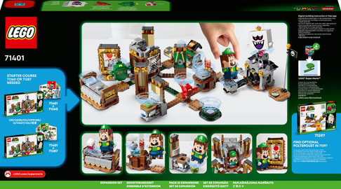 Конструктор Лего Дополнительный набор Особняк Луиджи Поиски привидений Lego Super Mario (877 дет) изображение 2