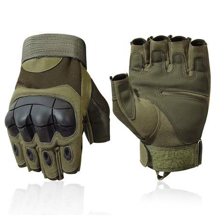 Перчатки армейские военные тактические зеленые размер XL Тактичні рукавиці військові XL