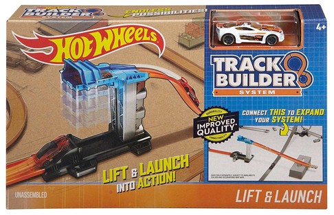 Игровой набор Подъем и запуск Hot Wheels Workshop Track Builder Lift DJD66 изображение 1