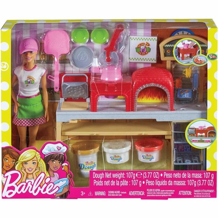 Игровой набор Пицца-шеф с пластилином блондинка Barbie Pizza Chef Doll and Playset FHR09 фото 11