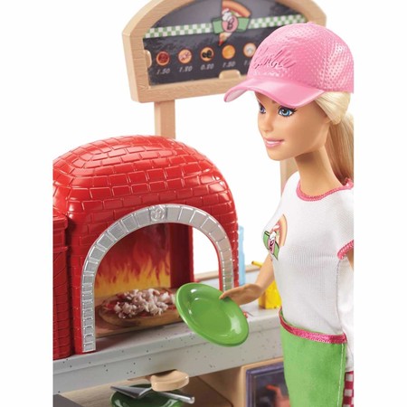 Игровой набор Пицца-шеф с пластилином блондинка Barbie Pizza Chef Doll and Playset FHR09 изображение 5