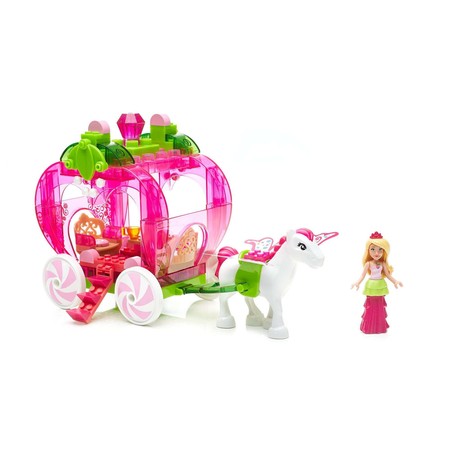 Конструктор Принцесса Барби Клубничная карета Мега Блокс Mega Construx Barbie Dreamtopia Stawberry Carriage & Princess Barbie фото 1