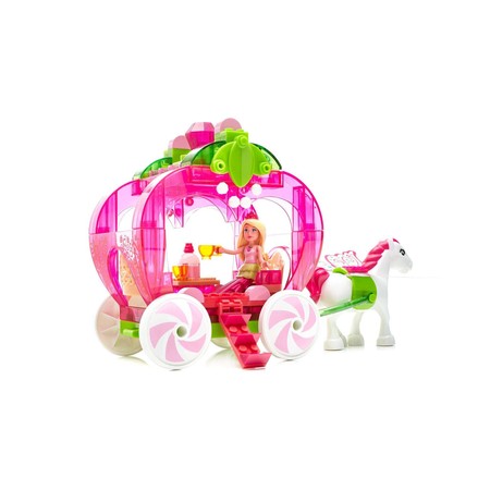 Конструктор Принцесса Барби Клубничная карета Мега Блокс Mega Construx Barbie Dreamtopia Stawberry Carriage & Princess Barbie фото 3