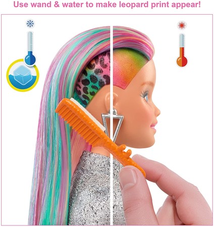 Игровой набор Барби Радужный леопард Barbie Leopard Rainbow Hair Doll  изображение 1