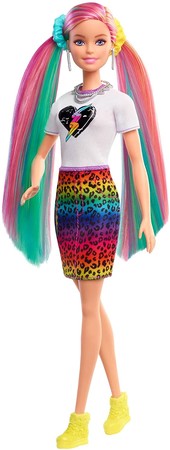 Игровой набор Барби Радужный леопард Barbie Leopard Rainbow Hair Doll  изображение 4