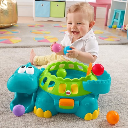 Развивающая игрушка Динозавр Дино Фишер Прайс Fisher-Price Go Baby Go Poppity-Pop изображение 7