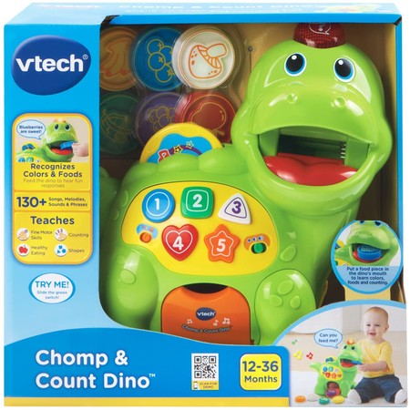 Развивающий динозавр Дино VTech Chomp and Count Dino изображение 4