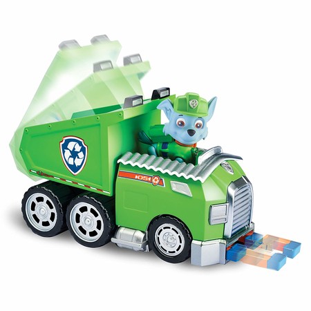 Paw Patrol Rocky’s Recycle Dump Truck Vehicle with Rocky Figure